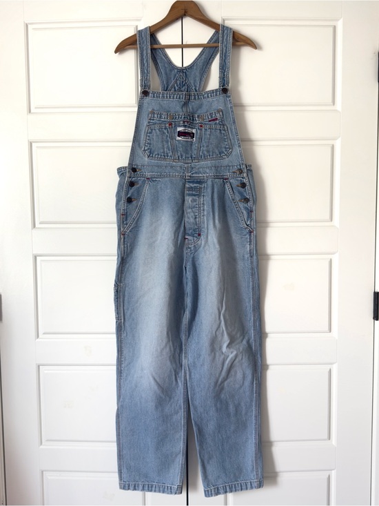 The Limited Denim - Vintage 90s Limited Denim Bib Overalls Medium Blue Slouchy Straight Leg Workwear